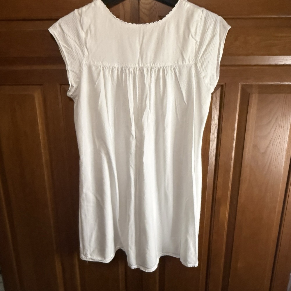 Aria Women's Y2K Grandmacore Dainty Lace Trim Rose Embroidered Nightgown Size S - Picture 6 of 6
